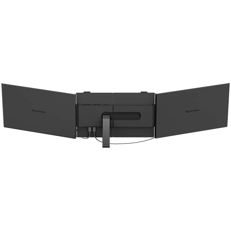 Portable monitor Blackview DCM6 Dual Screen 14inch 1920×1080 16:9 LCD 60Hz IPS 178 USB-C 3.1×3 for 13-17.3 inch laptops352.2×237.43×15.9mm Grey Black
