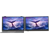 Portable monitor Blackview SCM6 Single Screen 14inch 1920x1080 16:9 LCD 60Hz IPS 178 USB-C 3.1x3 for 13-17.3 inch laptops 332x207x15.6mm Grey Black