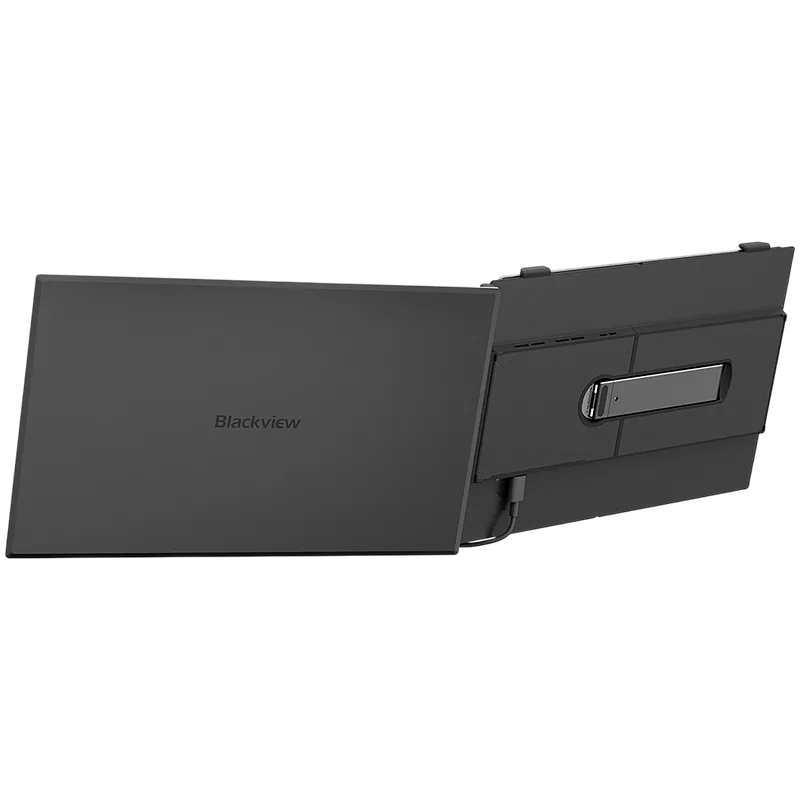 Portable monitor Blackview SCM6 Single Screen 14inch 1920×1080 16:9 LCD 60Hz IPS 178 USB-C 3.1×3 for 13-17.3 inch laptops 332x207x15.6mm Grey Black