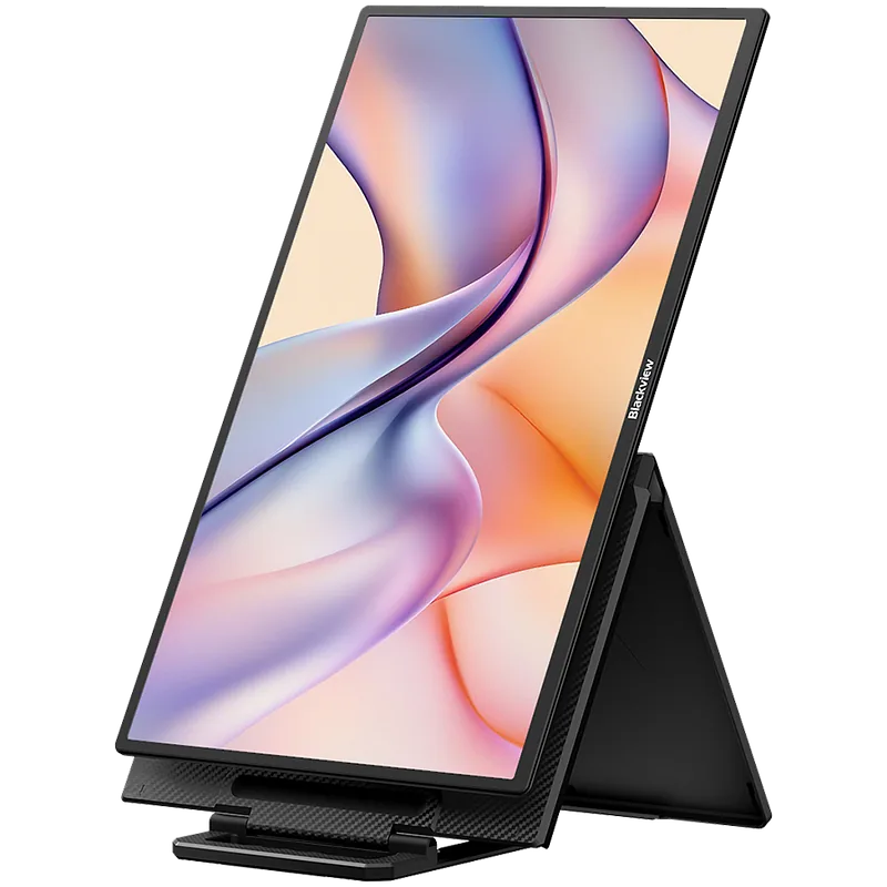 Portable monitor Blackview Table 10 LCD Monitor IPS FHD 23.8inch 1920×1200 16:9 LCD 100Hz 178 USB-C 3.1×2 Full 1xminiHDMI 312x237x32.8mm Plug into Laptop, PC, Game Console, and More, Plug & Play Black