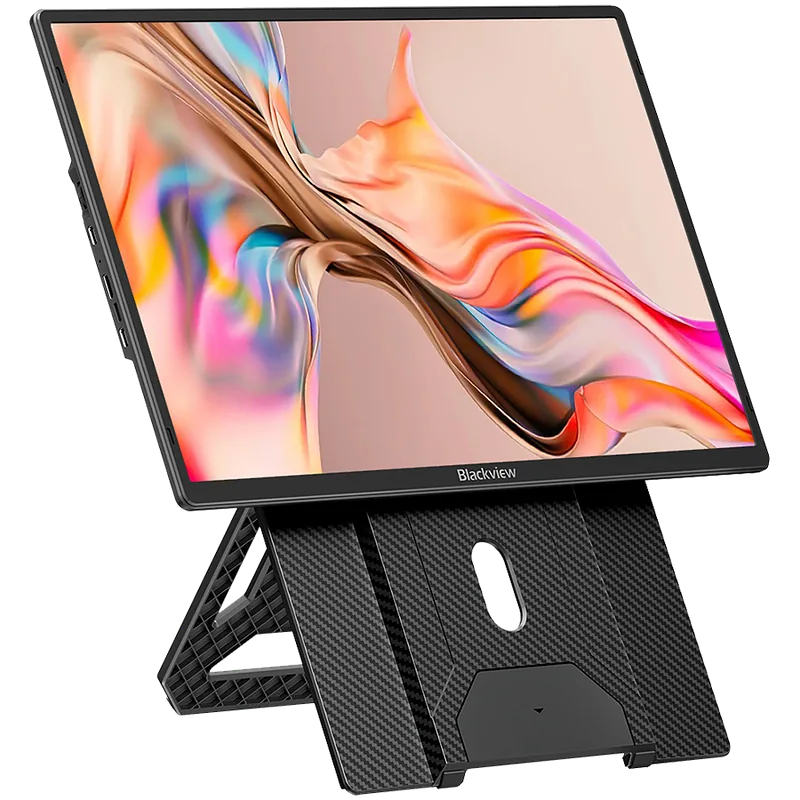 Portable monitor Blackview Table 9 LCD Monitor 16inch IPS FHD 1920×1200 16:9 LCD 60Hz 178 USB-C 3.1×2 Full 1xminiHDMI 368x237x29.5mm Plug into Laptop, PC, Game Console, and More, Plug & Play Black