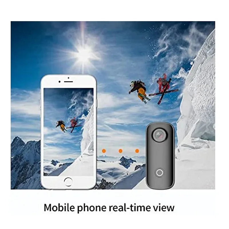 SJCam C100 Mini HD Action Thumb Waterpfoof 30m Camera Magnetic body Wi-Fi Live Mode Yellow