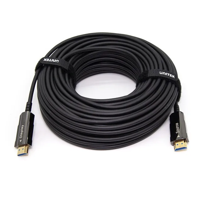 Unitek Kabel optyczny HDMI 2.0 AOC 4K 60Hz 40m czarny