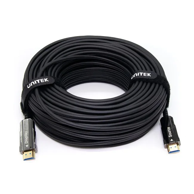 Unitek Kabel optyczny HDMI 2.0 AOC 4K 60Hz 40m czarny
