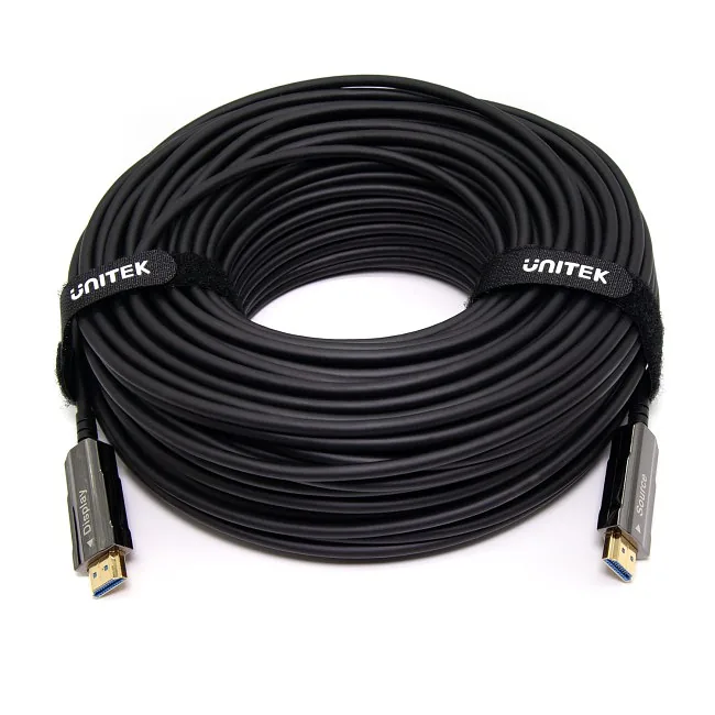 Unitek Kabel optyczny HDMI 2.0 AOC 4K 60Hz 40m czarny