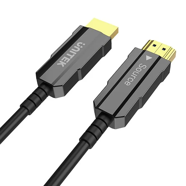 Unitek Kabel optyczny HDMI 2.0 AOC 4K 60Hz 40m czarny