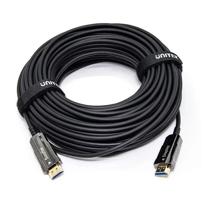 Unitek Kabel optyczny HDMI 2.0 AOC 4K 60Hz 40m czarny