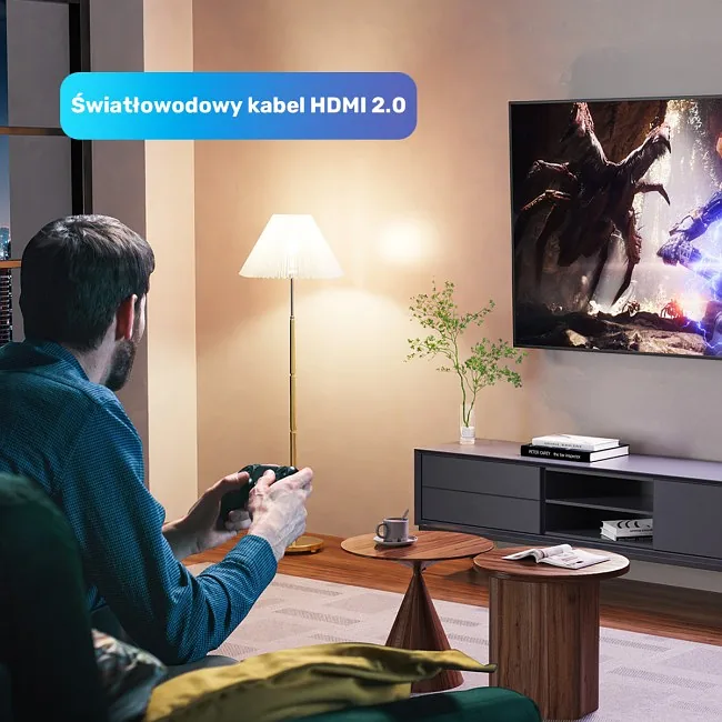 Unitek Kabel optyczny HDMI 2.0 AOC 4K 60Hz 12 m