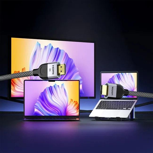 Unitek przewód 8K LUX HDMI 2.1 oplot 1M