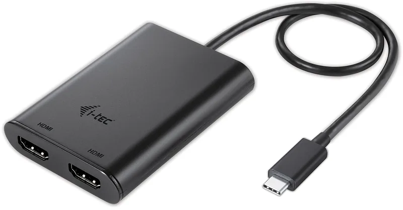 i-tec C31DUAL4KHDMI USB-graafikaadapter 3840 x 2160 pikslit Must