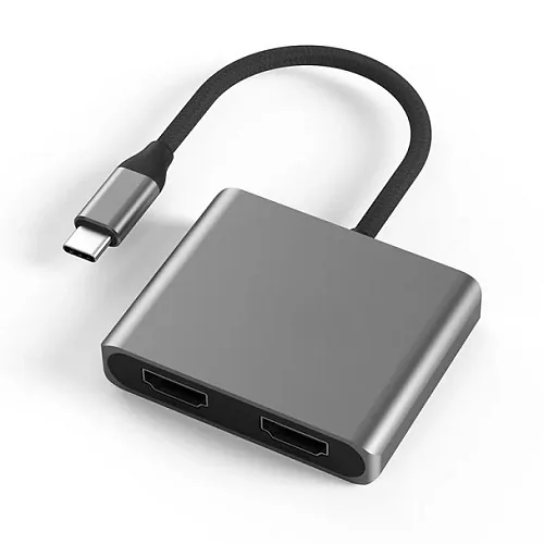 Adapter USB Type-C – 2x HDMI 4K