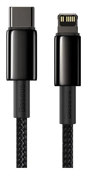 Baseus Tungsten Gold USB-C do Lightning, 20W, 5A, PD, 1m (czarny)
