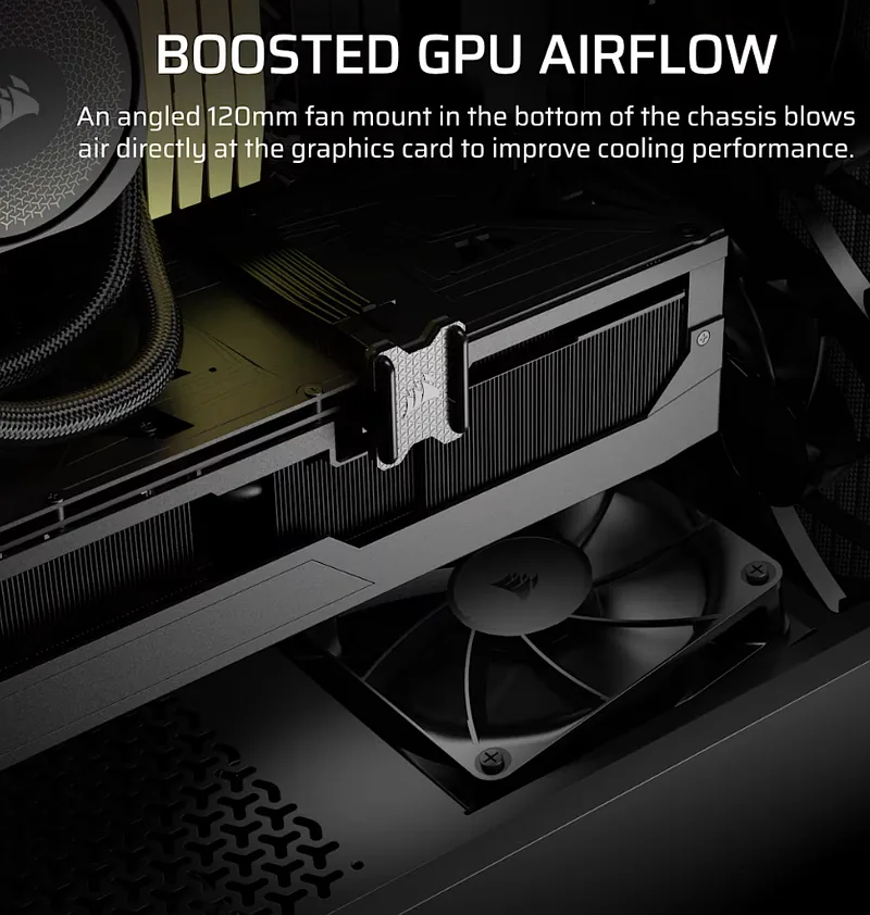Corsair PC Case, 3200D RS, Smoke, Mid-Tower