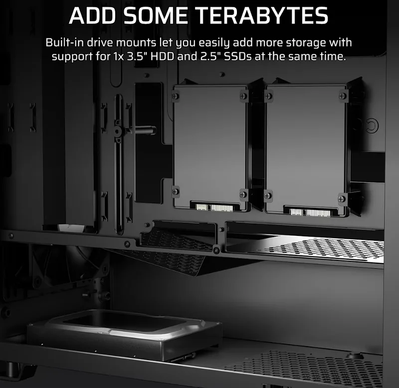 Corsair PC Case, 3200D RS, Smoke, Mid-Tower