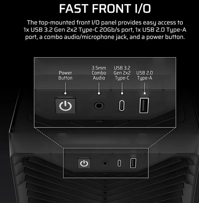 Corsair PC Case, 3200D RS, Smoke, Mid-Tower