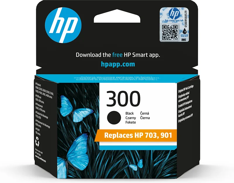 HP 300 Black Original Ink Cartridge tindikassett 1 tk Originaal Standard Yield