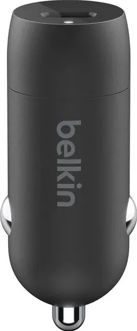 Belkin 30W USB-C, PD, PPS, czarna + kabel Lightning