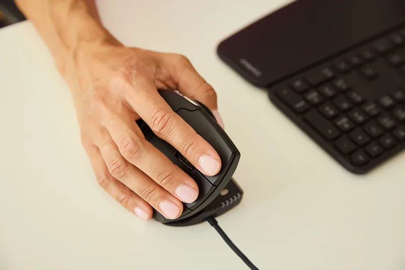 Contour Design Unimouse hiir Kontor Parempoolne USB tüüp-C Optiline 4000 DPI