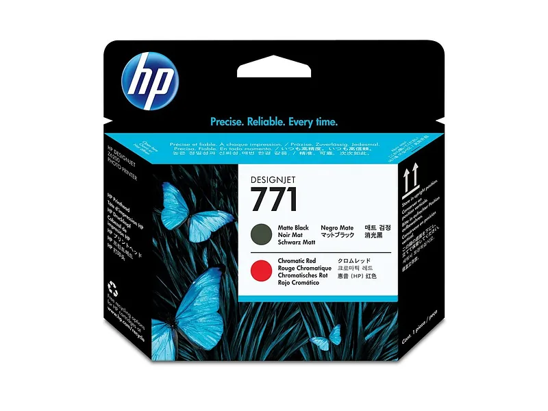 HP 771 Matte Black/Chromatic Red DesignJet Printhead trükipea Termotindiprinter