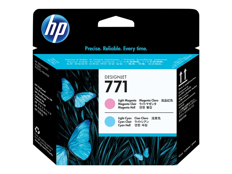 HP 771 Light Magenta/Light Cyan DesignJet Printhead trükipea Termotindiprinter