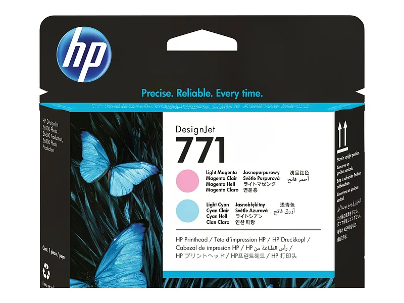 HP 771 Light Magenta/Light Cyan DesignJet Printhead trükipea Termotindiprinter