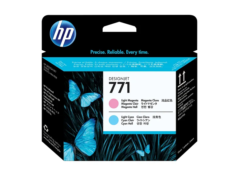 HP 771 Light Magenta/Light Cyan DesignJet Printhead trükipea Termotindiprinter