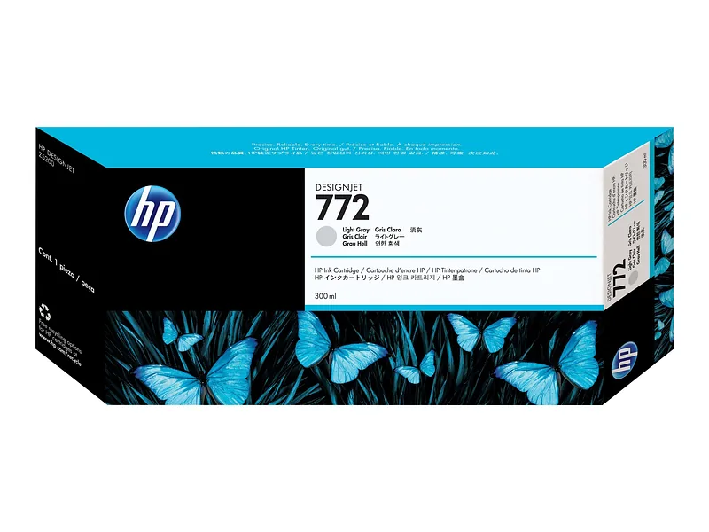 HP 772 300-ml Light Gray DesignJet Ink Cartridge trükipea