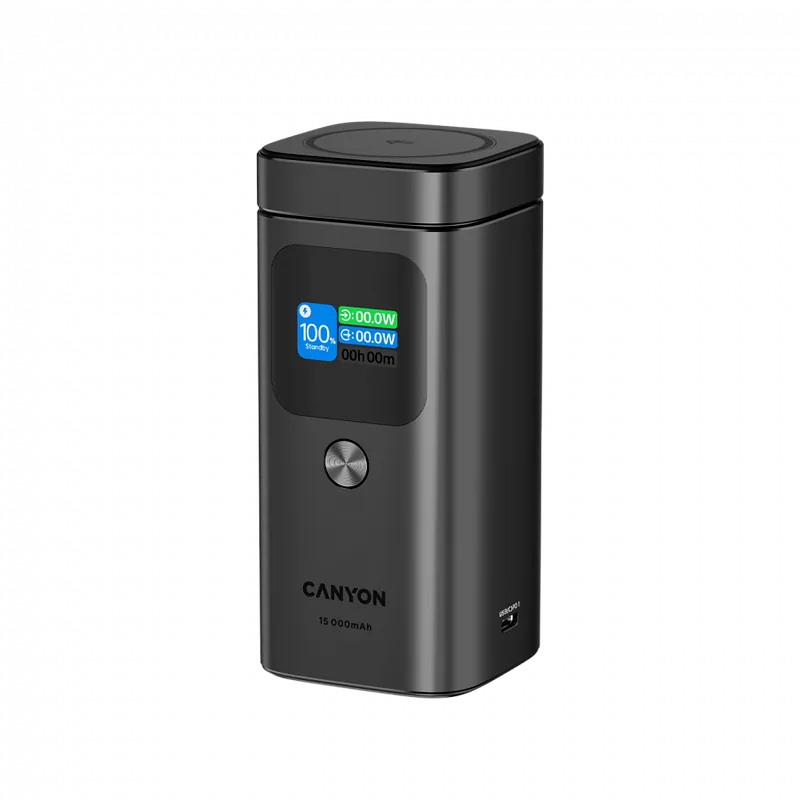 Canyon OnPower 150 15000 mAh Aluminium Qi2 magnetyczny grafitowy