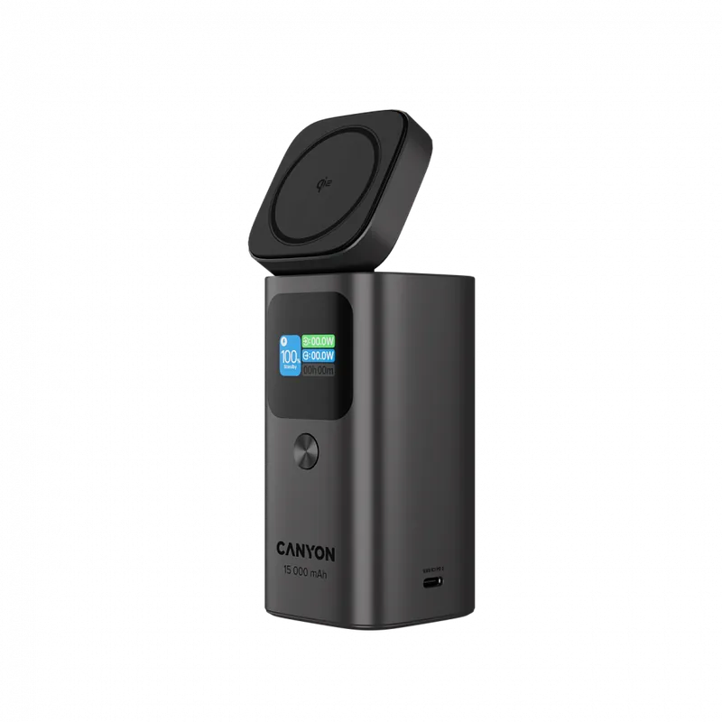 Canyon OnPower 150 15000 mAh Aluminium Qi2 magnetyczny grafitowy