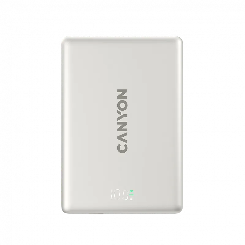 Canyon OnPower 500 PD20W 5000 mAh auminium magnetyczny szary