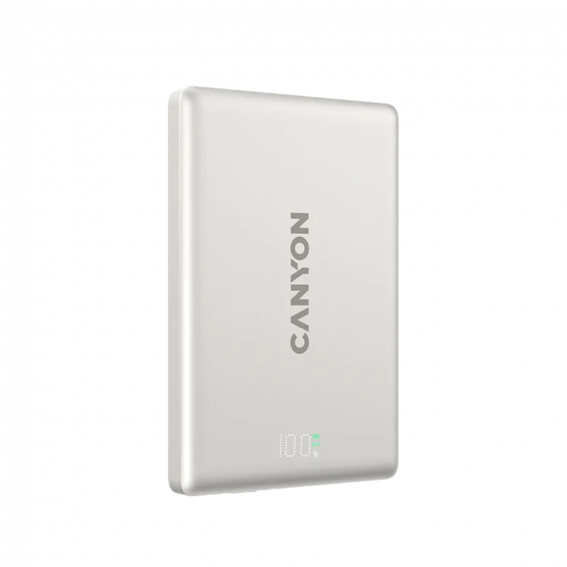 Canyon OnPower 500 PD20W 5000 mAh auminium magnetyczny szary