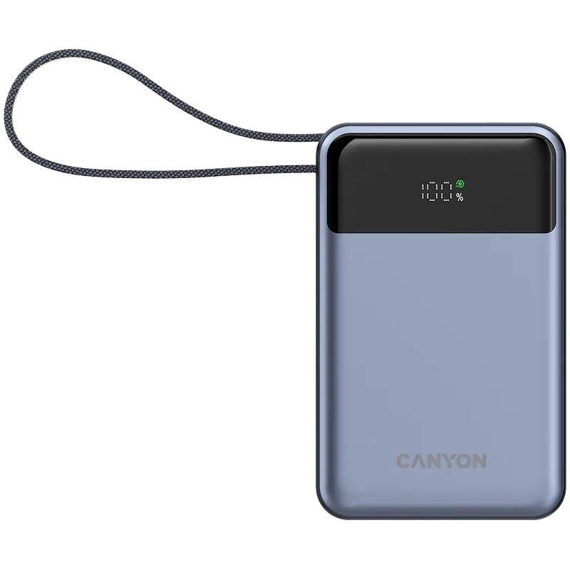 Canyon OnPower 600 z wbudowanym kablem 20000 mAh PD65W grafitowy
