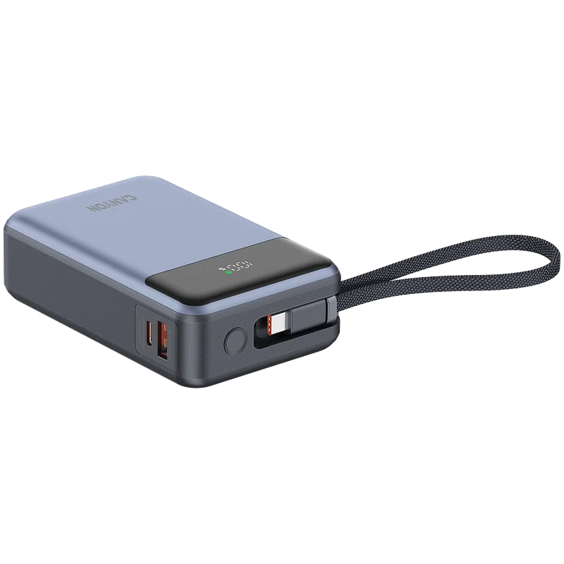 Canyon OnPower 600 z wbudowanym kablem 20000 mAh PD65W grafitowy