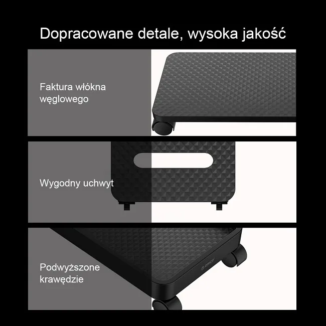 Orico Podstawka pod komputer stacjonarny, na kółkach