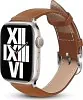 Crong Noble Band - Pasek z naturalnej skóry do Apple Watch 38/40/41 mm (Mokka)