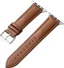 Crong Noble Band – Pasek z naturalnej skóry do Apple Watch 38/40/41 mm (Mokka)
