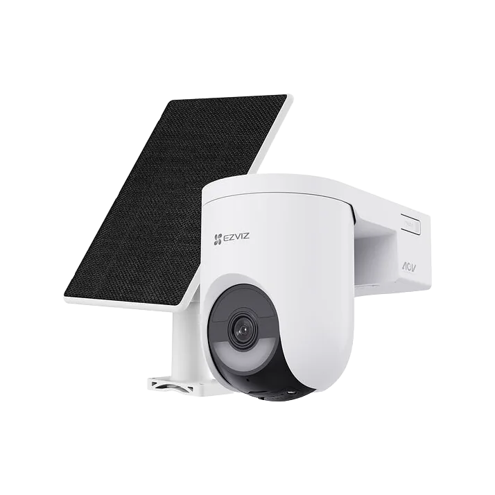 EZVIZ Battery-Powered PT Camera Kit with Solar Panel, CS-HB8c, Dome, 4 MP, 4mm, IP65, H.264/H.265, Micro SD, Max. 512 GB