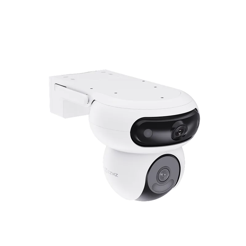 EZVIZ Battery-Powered PT IP Camera with Solar Panel Kit, CS-HB90x/SP, 4+4 MP, 2.8mm/6mm, IP65, H.264/H.265, Micro SD, Max. 512 GB