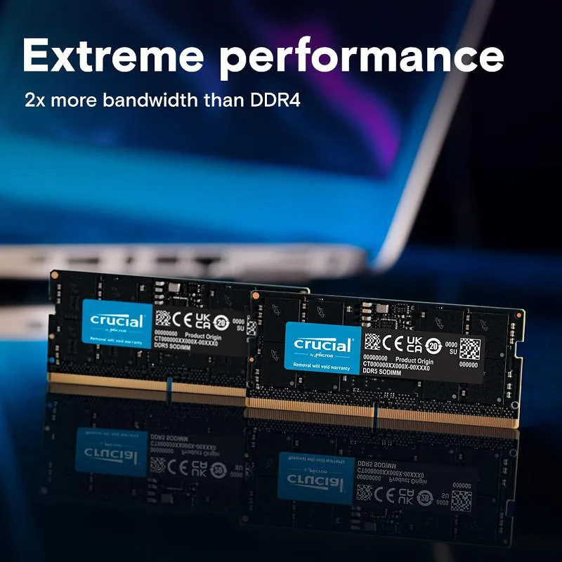 Crucial DDR5 64GB 5600MHz SO-DIMM SODIMM (CT64G56C46S5)