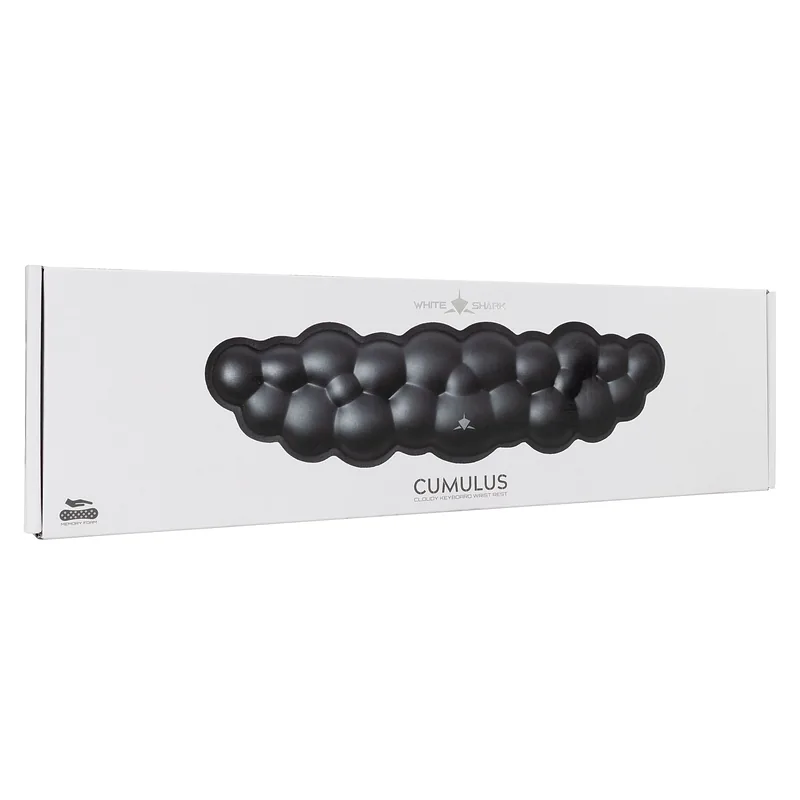 White Shark KP-011 Cumulus Cloudy Keyboard Wrist Rest Black