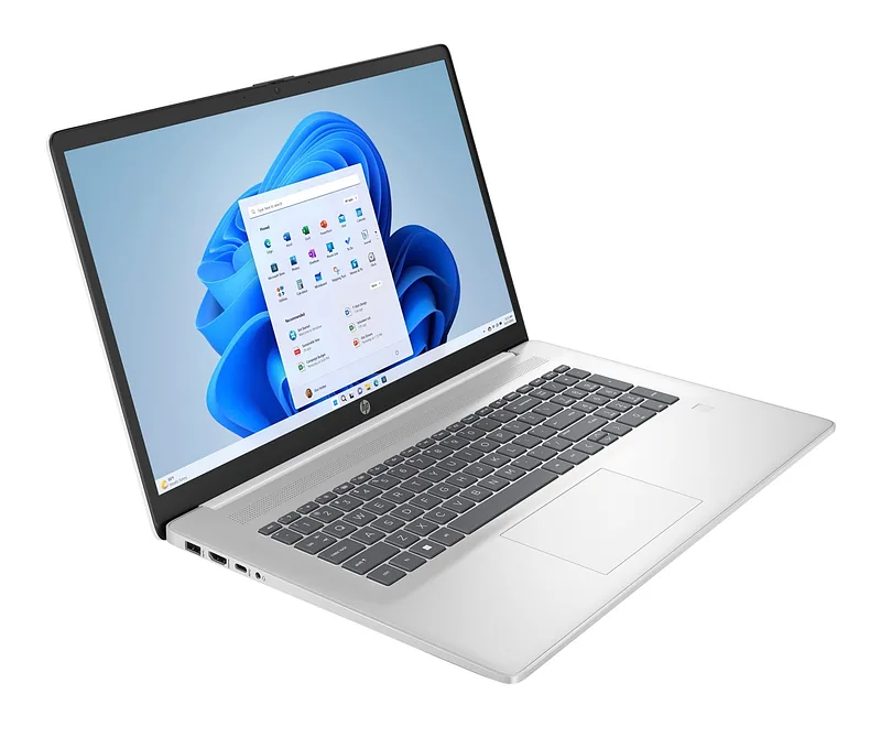 HP 17-cp3003nw laptop with AMD Ryzen™ 7 7730U, 43.9 cm (17.3″) Full HD, 16 GB DDR4 RAM, 512 GB SSD, Wi-Fi 6 (802.11ax), Windows 11 Home, silver