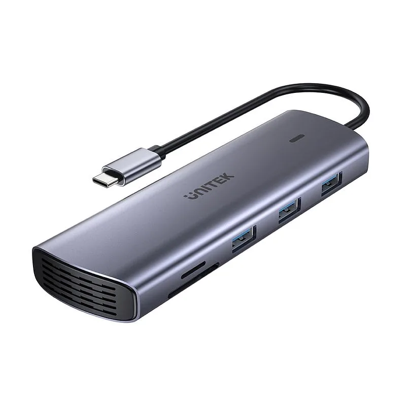 UNITEK 9-in-1 USB-C Hub, HDMI, VGA, SD, RJ45, PD 100W