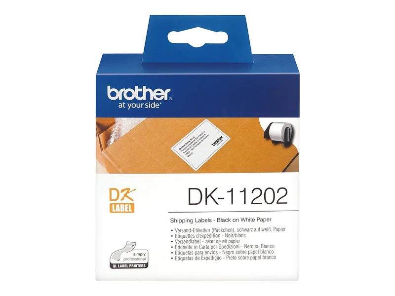 Brother, DK-11202 Shipping Labels, White, DK, 62mm x 100mm