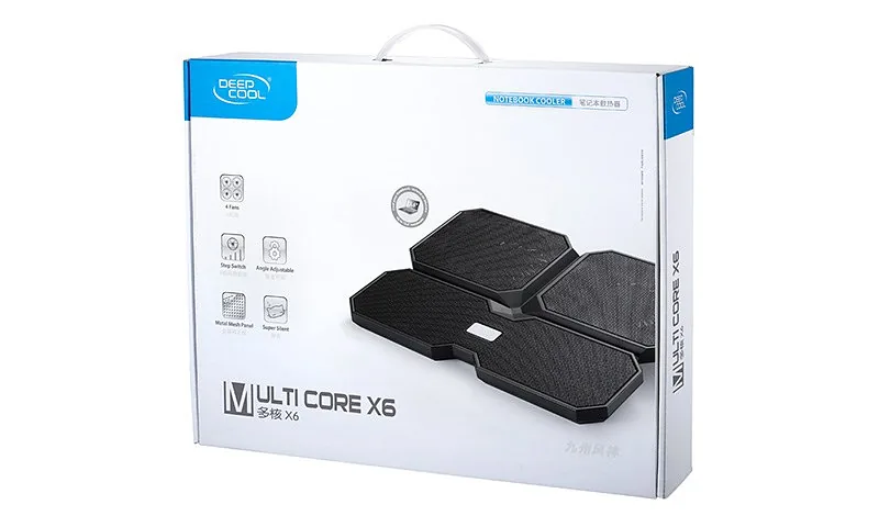 DeepCool Multi Core X6 jahutusalus sülearvutile 39,6 cm (15.6″) 1300 RPM Must