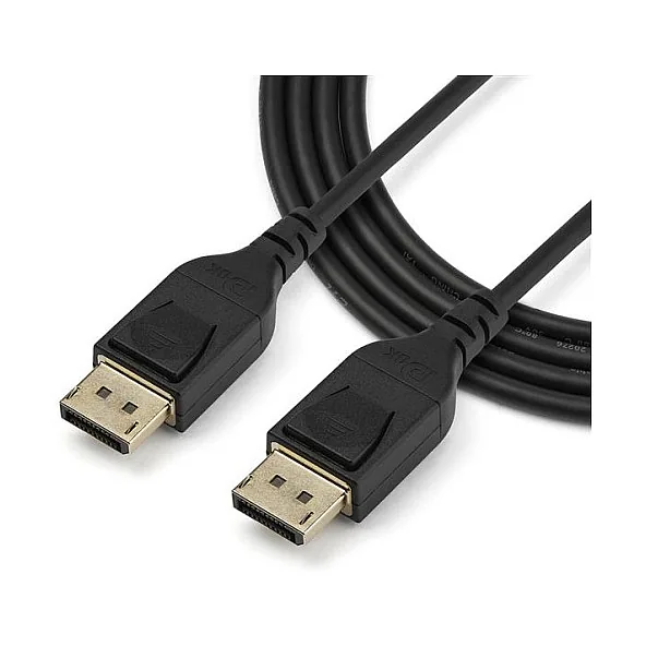 StarTech DisplayPort 1.4 Cable – 6.6 ft / 2m – VESA Certified – 8K60Hz – HBR3 – HDR – DP to DP Mon Cable – 8K DisplayPort Cable