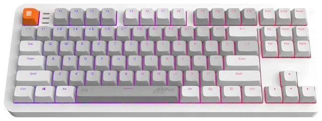 Klawiatura gamingowa Dark Project ALU87B G3MS Moonstone przewodowa mechaniczna podświetlana szara
