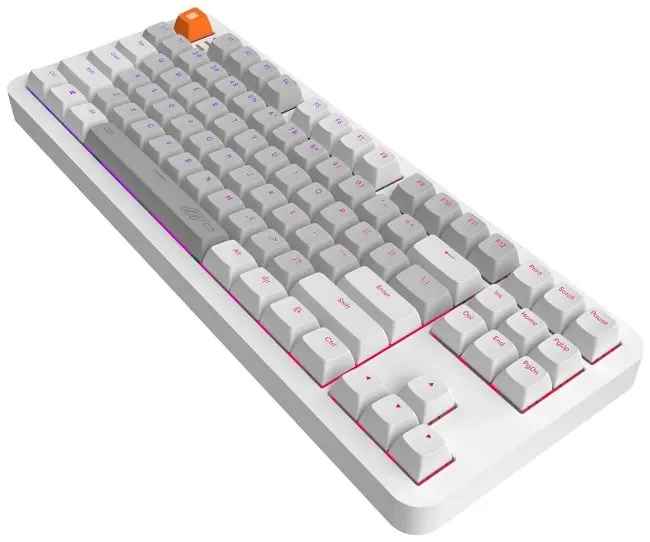 Klawiatura gamingowa Dark Project ALU87B G3MS Moonstone przewodowa mechaniczna podświetlana szara