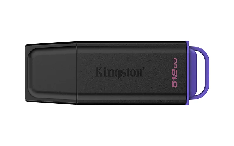 Kingston Technology DataTraveler Exodia USB-välkmälu 512 GB USB tüüp A 3.2 Gen 1 (3.1 Gen 1) Must, Violetne