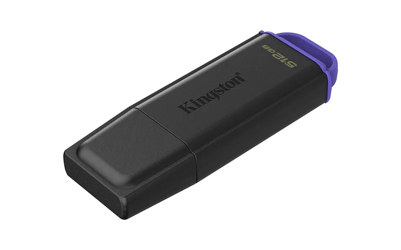 Kingston Technology DataTraveler Exodia USB-välkmälu 512 GB USB tüüp A 3.2 Gen 1 (3.1 Gen 1) Must, Violetne