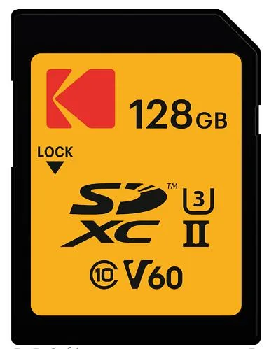 Kodak SDXC 128GB UHS-II U3 V60 Ultra Pro